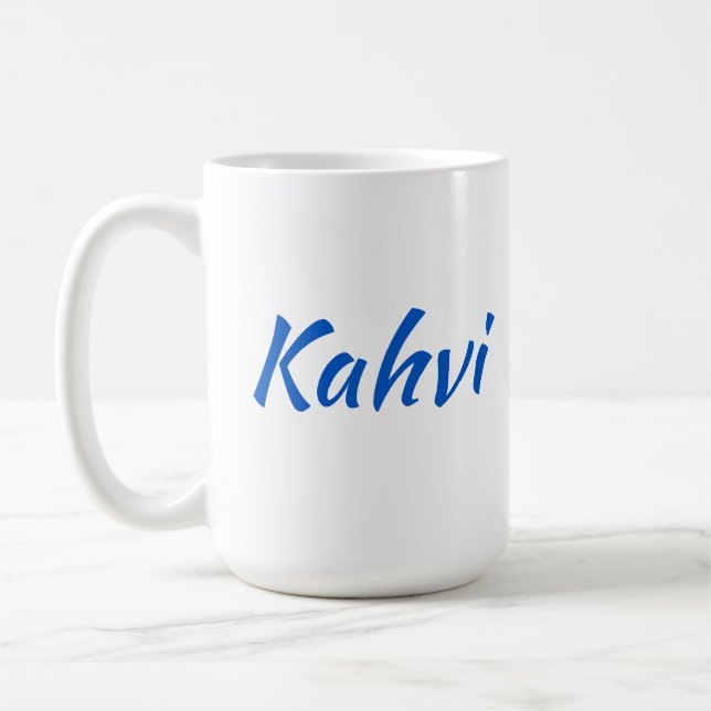 Taza De Café Café finlandés Kahvi (15 oz) (Izquierda)