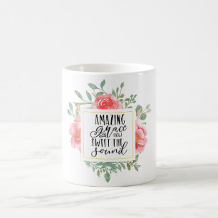 Taza De Café Café Floral "Amazing Grace"