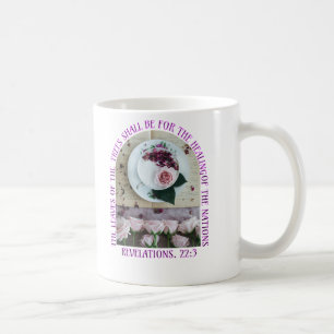 Taza De Café Café floral cristiano y tae