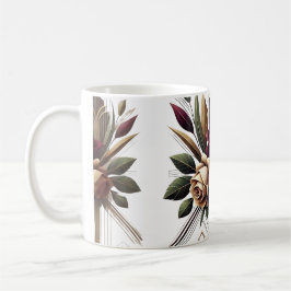 Taza De Café Café floral moderno