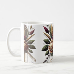 Taza De Café Café floral moderno