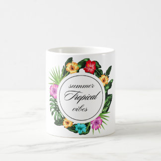Taza De Café Café Floral Tropical Mug
