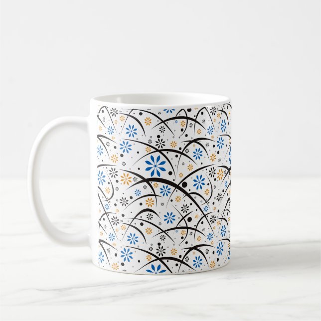 Taza De Café Café Floral Whimsical Mug (Izquierda)