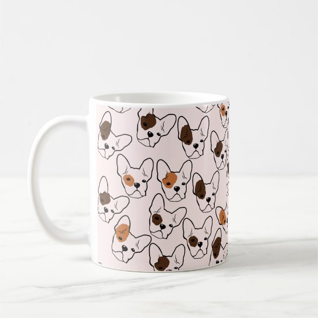 Taza De Café Café francés de Bulldog (Izquierda)