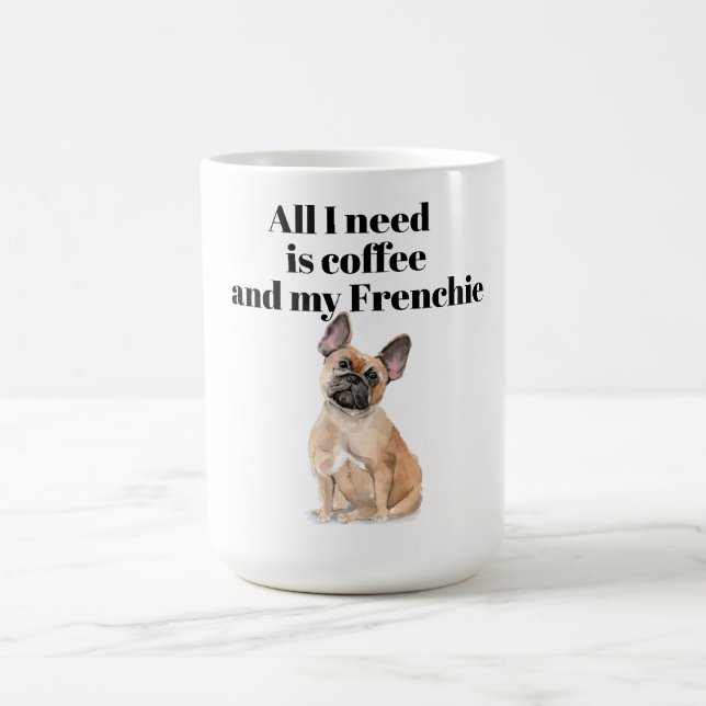 Taza De Café Café francés de Bulldog para los amantes de Franci (Centro)
