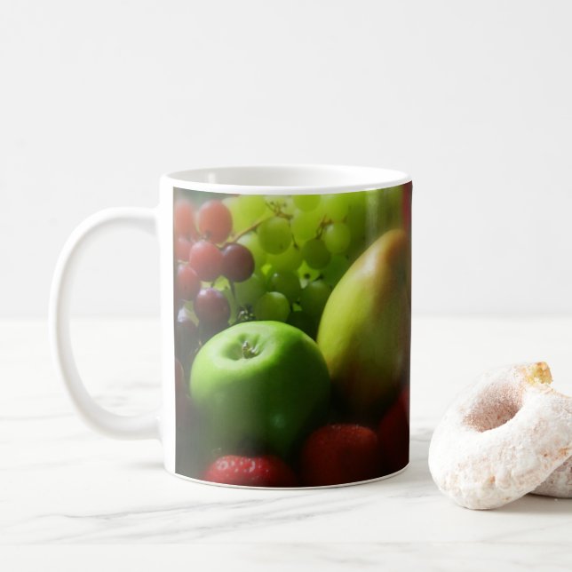 Taza De Café Café Fruit Still Life Mug (Con donut)