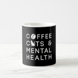Taza De Café Café Gatos Salud Mental Ansiedad Café Bebedor