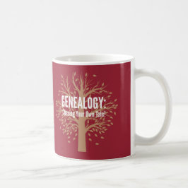 Taza De Café Café genealógico Mug (rojo)