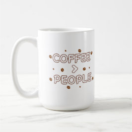 Taza De Café Café > Gente – Frase divertida para amantes del ca