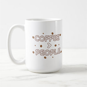 Taza De Café Café > Gente – Frase divertida para amantes del ca