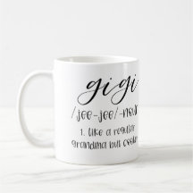 Café Gigi Café Mug El café de la abuela Mug el día