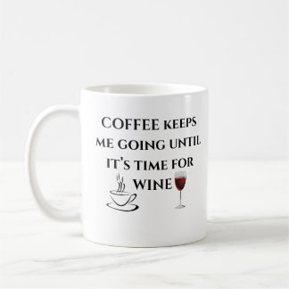 Taza De Café Café gracioso hasta Wine Mug