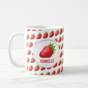 Taza De Café Café gráfico de fresa dulce