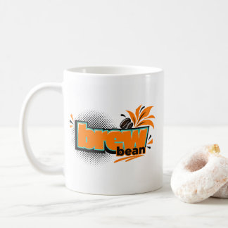 Taza De Café Café Gráfico Retro Brew Bean - Café Vintage