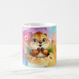 Taza De Café Café Groundhog Tema Mug