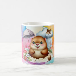 Taza De Café Café Groundhog Tema Mug