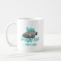 Café Grouper-Face Mug