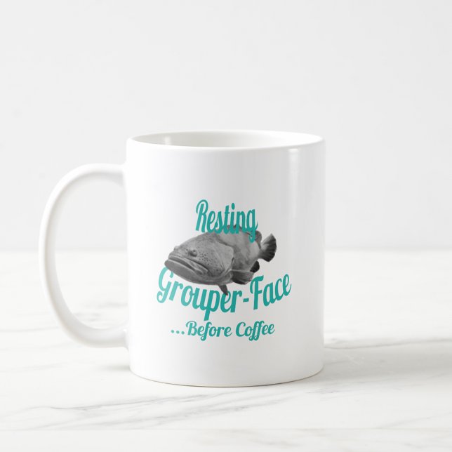 Taza De Café Café Grouper-Face Mug (Subido por el creador)