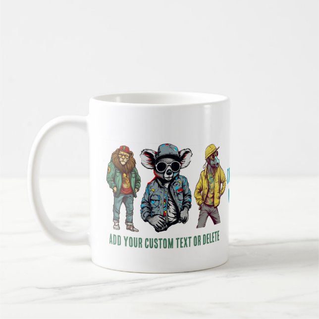 Taza De Café Café Guay Animal Fashionable Gift (Izquierda)