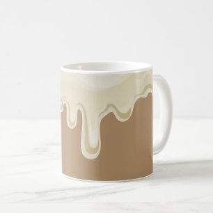 Taza De Café Café helado con crema de goteo
