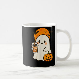 Taza De Café Café helado con fantasma lindo y calabaza para Hal