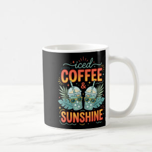 Taza De Café Café helado retro &amp; diversión de verano solead