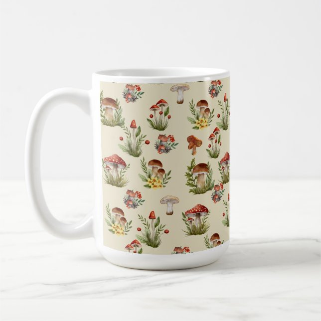 Taza De Café Café hongo Mug (Izquierda)