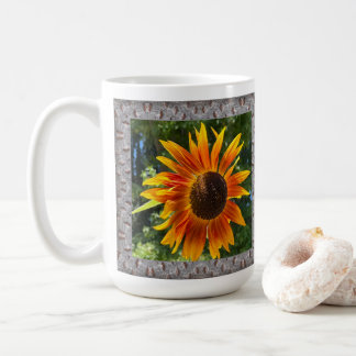 Taza De Café Café inspirador con girasoles alegres