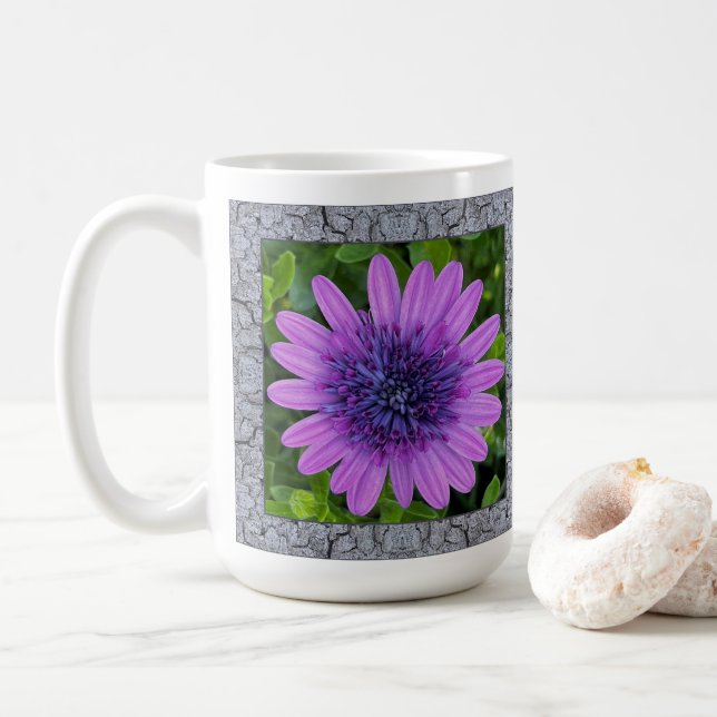 Taza De Café Café inspirador con margarita africana (Con donut)