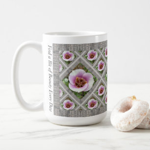 Taza De Café Café inspirador con Mariposa Lillies