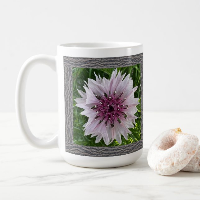 Taza De Café Café inspirador con Nigella rosa (Con donut)
