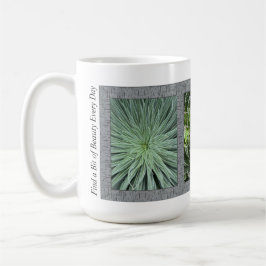 Taza De Café Café inspirador con plantas aloe