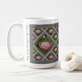 Taza De Café Café inspirador con proteínas rosadas