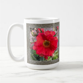 Taza De Café Café inspirador con rosas rojas