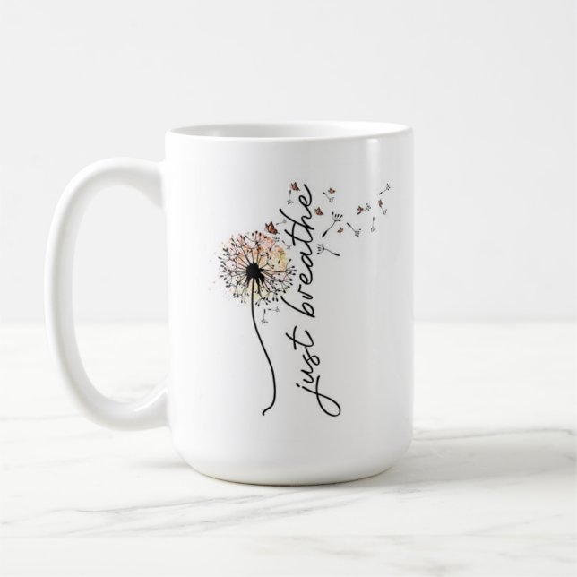 Taza De Café Café inspirador - Sólo respiro (Izquierda)