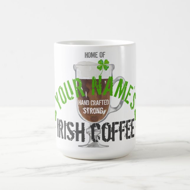 Taza De Café Café irlandés personalizado (Centro)