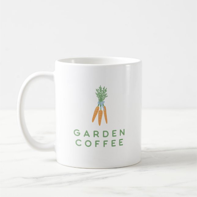 Taza De Café Café Jardín con zanahorias (Izquierda)