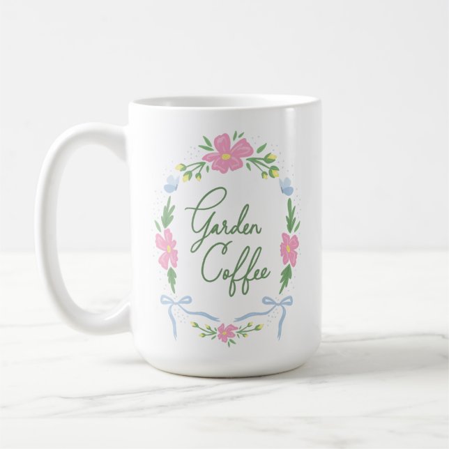 Taza De Café Café Jardín Mug (Izquierda)