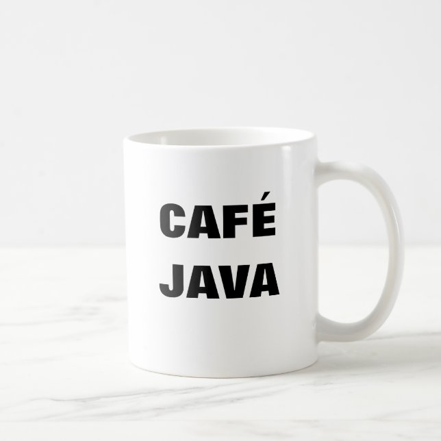 Taza De Café CAFÉ JAVA mug (Derecha)