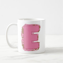 Taza De Café Café Letra E: Inicial Monograma