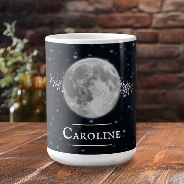 Taza De Café Café Lunar Personalizado (Lunar Personalized Coffee Mug)