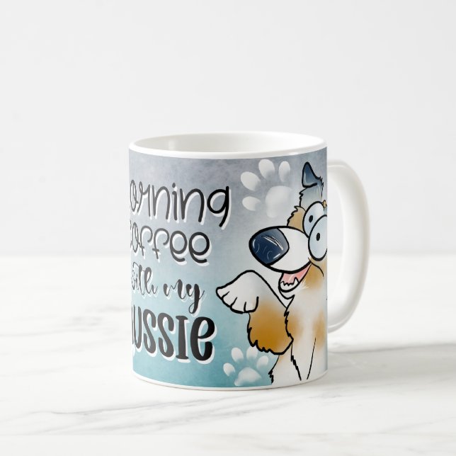 Taza De Café Café matutino con mi australiano (Anverso derecho)