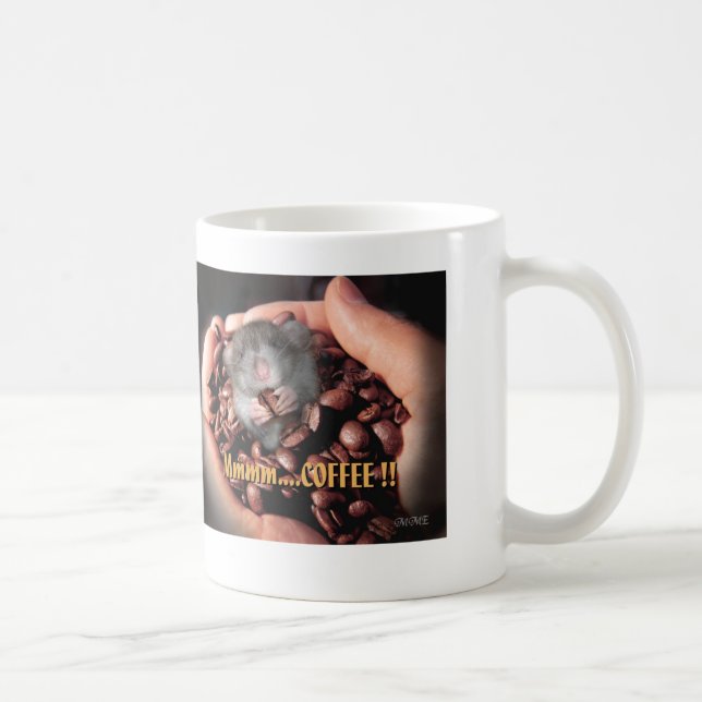 Taza De Café ¡… CAFÉ Mmmm!! Taza (Derecha)