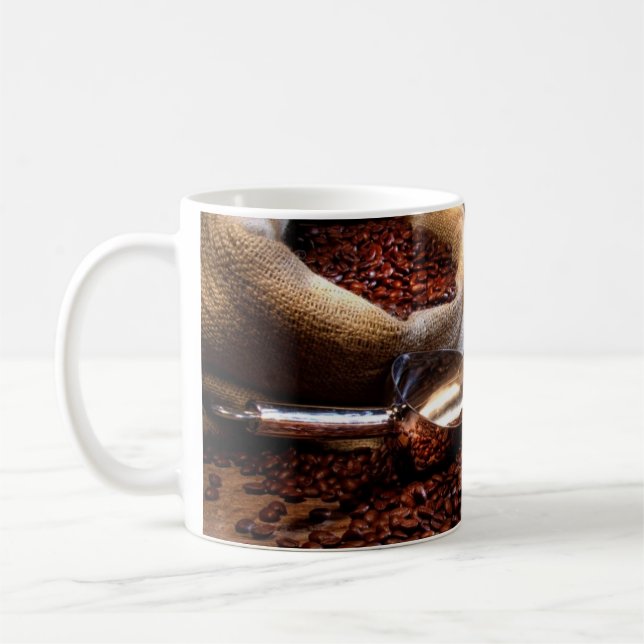 Taza De Café Café molido fresco (Izquierda)