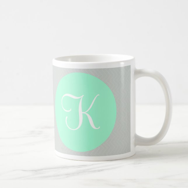 Taza De Café Café monogramado personalizado (Derecha)