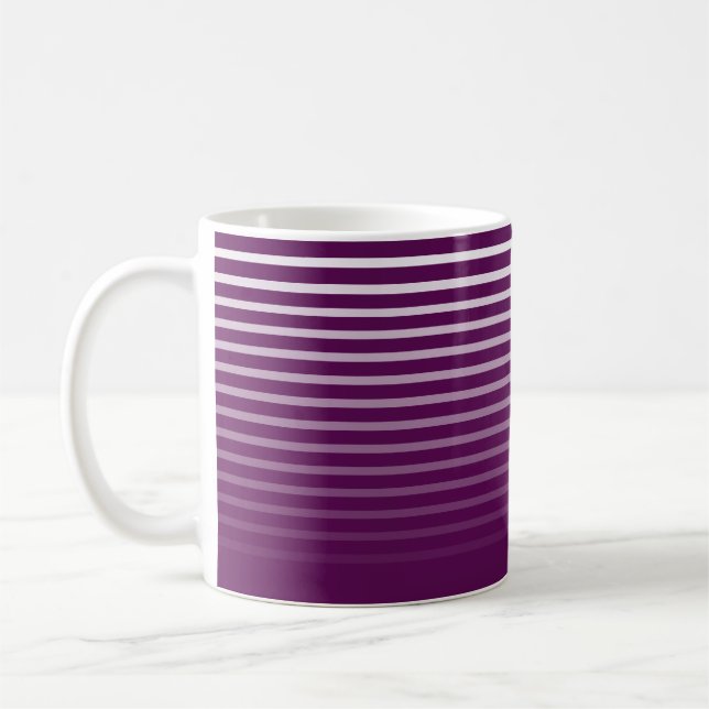 Taza De Café Café morado a rayas (Izquierda)