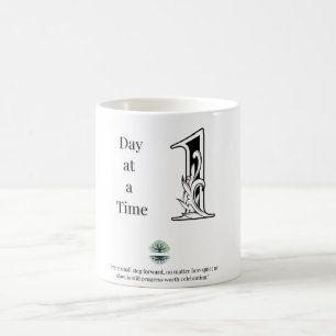 Taza De Café Café motivacional - Cita de un día a la vez