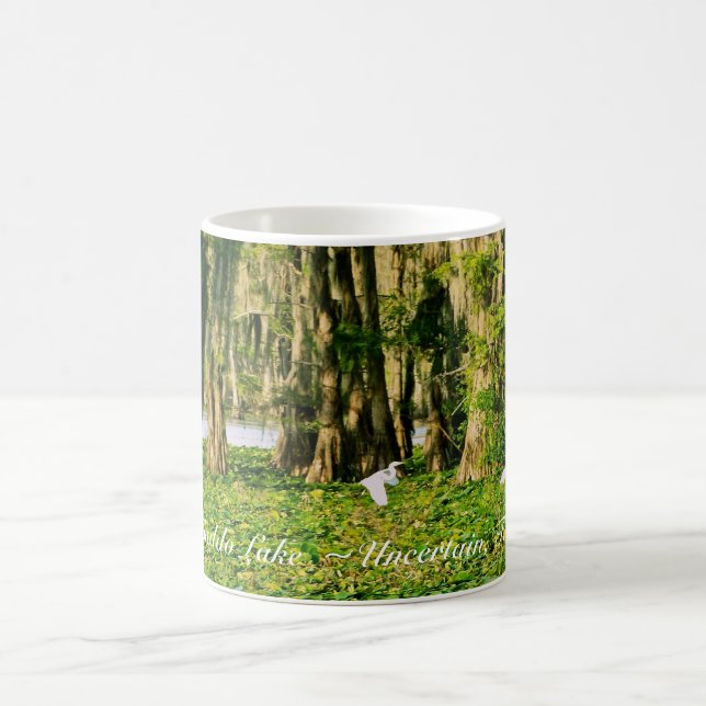 Taza De Café Café Mug - Caddo Lake Cypress & Bird-001 (Centro)