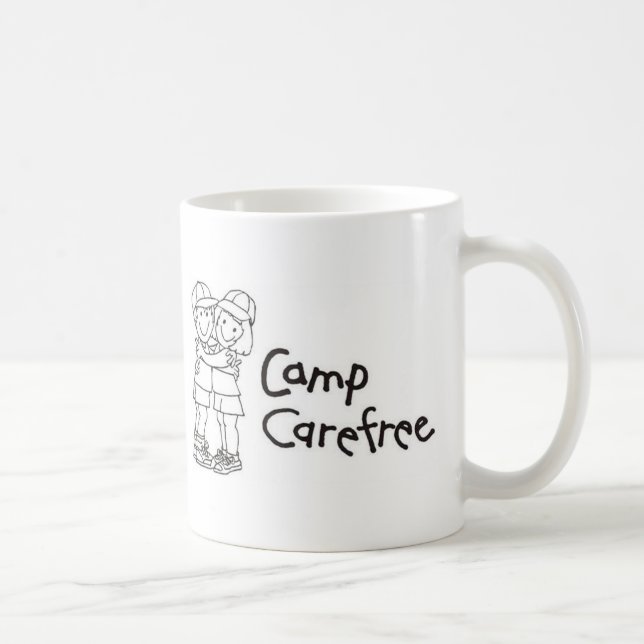 Taza De Café Café Mug| Camping Carefree (Derecha)