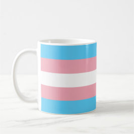 Taza De Café Café Mug con bandera transgénero